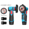 Hobbyvěci AKU Ruční Úhlová Flexa Bruska 76 mm 12V + 2x Baterie