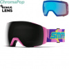 Snowboardové okuliare Smith I/O MAG XL flamingo archive | sun black cp+storm rose flash 22 - Odosielame do 24 hodín
