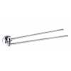 Sapho Sapho, X-ROUND dvojitý držiak uterákov 420mm, otočný, chróm, XR405