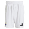 adidas Real Madrid Home Shorts 2024 2025 Adults White XS