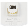 3M Aura™ 9322+ 9322+ respirátor proti jemnému prachu, s ventilom FFP2 D 10 ks; 9322+