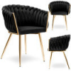 Luxusné kreslo Sophia Velur Black