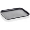 Podnos plastová obdĺžniková čierna 35x26x2cm