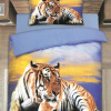 Obliečky GERDA TIGER 3-dielna sada 140x200 cm Obliečky GERDA TIGER 140x200 cm - 140x200 cm - 1x vankúš 1x prikrývka