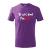 Trust me I´m Mgr. / Ver mi som Magister. - Tričko detské bavlnené - 104-110cm / 3-4 roky ( Fialová )
