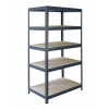 Meets-ecommerce UG Kovový regál profi 230x90x45, 4-7 políc Farba: Modrá, Počet polic: 5 políc