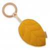 NEW BABY Hryzátko s listami pre deti New Baby Leaf Mustard
