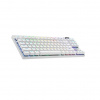 Logitech G PRO X TKL LIGHTSPEED - herná klávesnica, Tactile, biela, US 920-012148