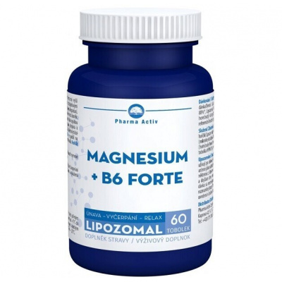 MAGNESIUM + B6 FORTE LIPOZOMAL tob.60 PHARMA ACTIV