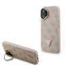 Guess PU 4G Strass Triangle Logo Stand Camera Frame MagSafe zadný kryt pre iPhone 16 Pink Guess PU 4G Strass Triangle Logo Stand Camera Frame MagSafe zadný kryt pre iPhone 16 Pink