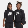 Nike Sportswear Club Fleece Big Kids' Sweatshirt Black/White 7-8 rokov