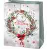 Vianočná taška - Merry Christmas veniec na dvere A4