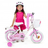 Detský bicykel SIrox Rainbow 12 White/Pink 12