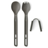 SEA TO SUMMIT Frontier UL Cutlery Set - [2 Piece] Long Handle Spoon and Spork, Grey