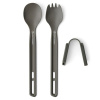 SEA TO SUMMIT Frontier UL Cutlery Set - [2 Piece] Long Handle Spoon and Spork, Grey