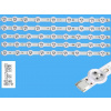 LED podsvit 355mm sada Vestel 23287960 s 5 páskami VES400UNDS-01