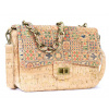 Crossbody korková kabelka na patent – Ornamenty