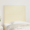 vidaXL Čelá postele 2 ks krémový 80x5x78/88 cm umelá koža - Krémová - 174923-109172