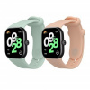 2x Náramok kwmobile Xiaomi Redmi Watch 4 růžová, zelená