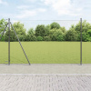 VidaXL Plotový set 2 Sivý Kov 25 x 1,5 m Trvanlivý