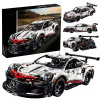 Športové auto PORSCHE 911 RSR kocky auto 1580 kusov veľké 50 cm 1:10