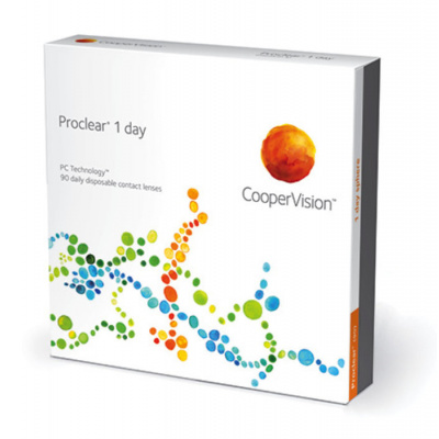 Cooper Vision Proclear 1 day (90 šošoviek) Dioptrie -0,25, Zakrivenie 8.7