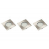 GTV Marbella PLUS LED SET, zadlabací, 3x čtverec 27 led 3528SMD, teplá bílá 230VAC, 1.5W, 2700K