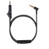 kwmobile Headphone Cable pro Bose QuietComfort 15 - 150cm náhradní Cord with Microphone + Volume Control - černá (kwmobile Headphone Cable for Bose QuietComfort 15 - 150cm Replacement Cord with Microp