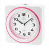 ČITATEĽNÝ BIELO-RUŽOVÝ BUDÍK JVD SRP909.3 BLIKÁ