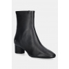 Kožené členkové topánky Nokwol Alyssa Black Leather čierna farba, na podpätku, Alyssa Black Leather Alyssa.Black.Leather EUR 40
