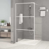 Sprchová zástěna walk-in bílá 100 x 195 cm čiré ESG sklo Bílá 152122