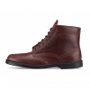 Vasky Brogue High Dark Brown - Dámske kožené členkové topánky tmavo hnedé, ručná výroba jesenné / zimné topánky 40 EU