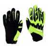 Dětské motocross rukavice zeleno-žluté