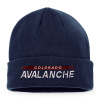 Fanatics Pánska zimná čiapka Colorado Avalanche Authentic Pro Game & Train Cuffed Knit Athletic Navy