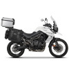 Kompletná sada sedlových brašní SHAD TERRA TR40 adventure a hliníkového kufra SHAD TERRA 37L vrátane montážnej sady SHAD TRIUMPH Tiger 800