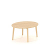 Konferenčný stolík ROOT okrúhly, d=90/v=47,7cm, dub - 1 kus - 1 KS - Interier Říčany - 90 cm - Alfa Root - 47.7 cm - 90 cm - dub INTERIER-RICANY