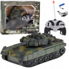 RC Tank na diaľkové ovládanie, otočná veža, svetlá, realistické zvuky RC0728
