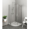 Polysan ZOOM LINE štvrťkruhový sprchový kút 90x90 cm Číre/Chróm R550 Krídlové dv. Ľavý SPH ZL2615L