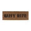 Rohožka Happy Home černá Present Time (Barva- hnědá, černý nápis)