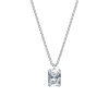 Dámsky prívesok vrátane retiazky DF 6369, biele zlato, s 3,00 ct laboratórnym diamantom VS1/F