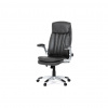 AUTRONIC Kancelárske kreslo, hojdací mechanizmus, šedá ekokoža, KA-F1218 GREY