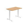 Hobis Pracovný stôl RUN, ZO, 3S, 120x64,5-130,5x80 cm, dub/biela