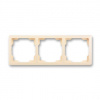 ABB SWING Rámeček 3901G-A00030 C1 trojnásobný, pro vodorovnou i svislou montáž, krémová