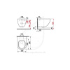 Jika Mio - Závesné WC, Rimless, biela H8207140000001