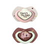 Canpol babies Set symetrických silikonových dudlíků Light touch 6-18m SLEEPY KOALA růžový