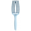 OLIVIA GARDEN Finger Brush Pastel Blue kefa na vlasy masážna 6-radová stredná