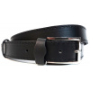 Kožený opasok čierny elegantný