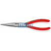 KNIPEX 26 11 200 Polguľaté úzke ploché kliešte s čepieľkami, plastové návleky, fosfátované