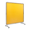 Vevor Zváracia clona s rámom 6'×6', nehorľavý vinyl, 4 kolieska, 2 zamknuté DMSHJPF6X6YCWE2S4V0