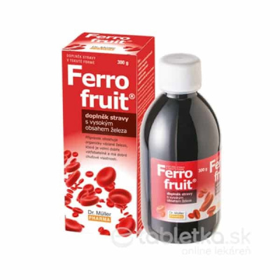 Dr. Müller FERRO FRUIT Sirup s vysokým obsahom železa 300 g